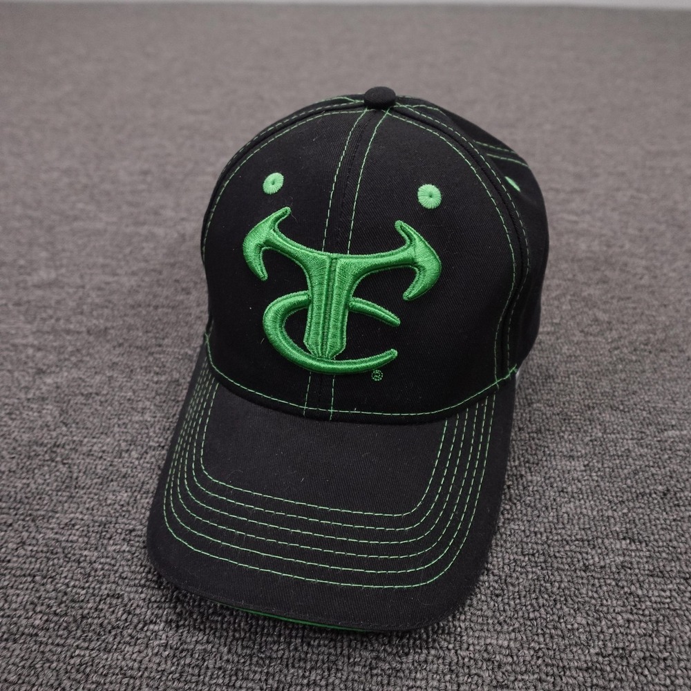 True Timber Camo Hat Cap Strap Back Mens One Size Black Twill Hunting Outdoor